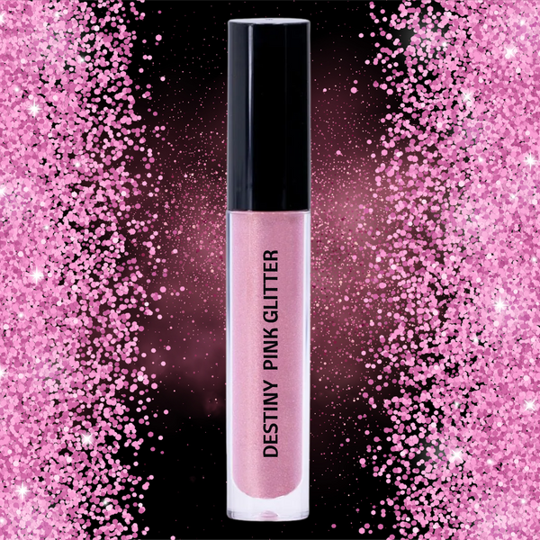 Destiny Pink Glitter Moisturizing Lip Gloss