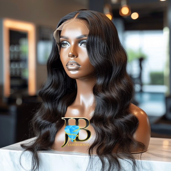 Raw Indian Wavy Transparent Lace Front Wig