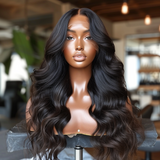 Raw Indian Curly Transparent Lace Front Wig