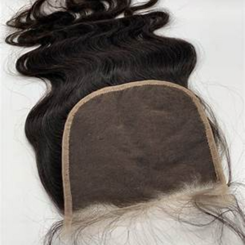 Raw Indian Wavy Transparent 5"x5" Closure