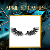 April 3D Mink Lashes 25mm