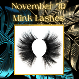 November 3D Mink Lashes 25mm