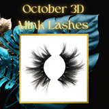 October 3D Mink Lashes 25mm